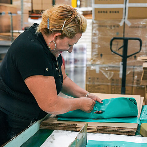 a staff member at work